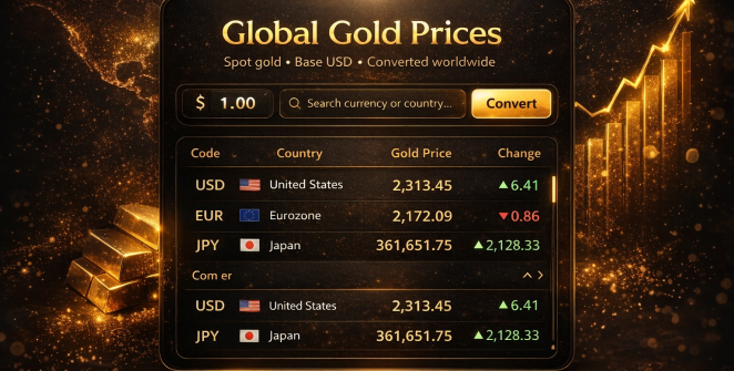 Global Gold Prices Tool