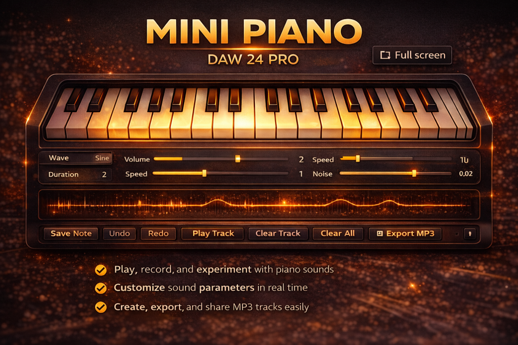 MINI PIANO DAW 24 PRO