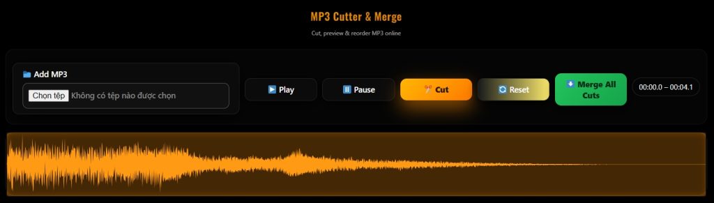 MP3 Cutter and Merge Online