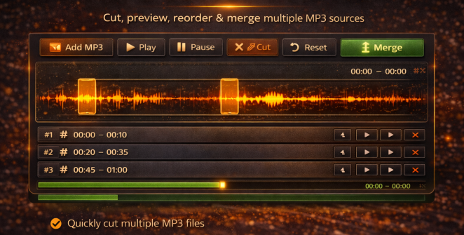 MP3 Cutter and Merge Online