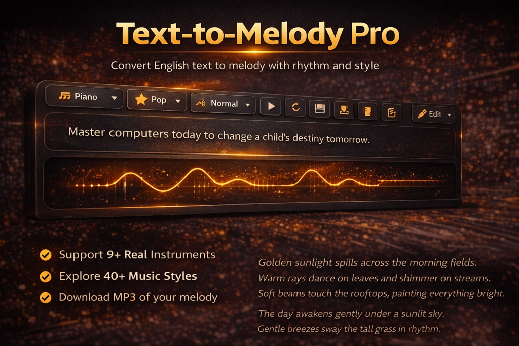 Text-to-Melody Online