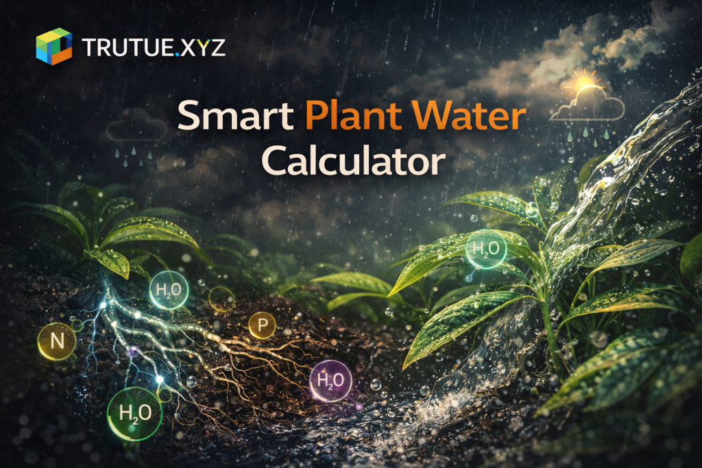 Smart Plant Water Calculator Online